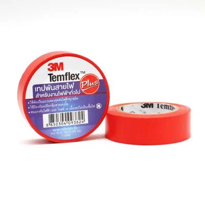 3M เทปพันสายไฟ สีแดง
