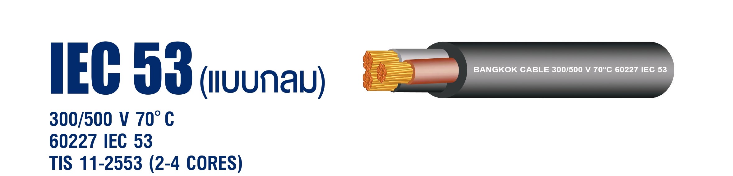 สายIEC53 (แบบกลม)