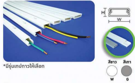 รางเก็บสายไฟพลาสติกขนาดเล็ก