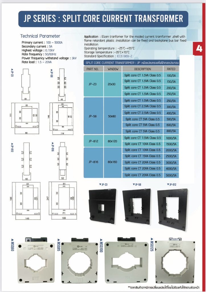 JP Series Split Core CT ELZEN
