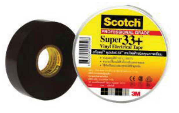 เทปพันสายไฟเบอร์ 33 3M 3M-VET-01 PVC Plastic Electrical Insulation Tape No.33 ภาพตัวอย่างกลุ่มสินค้า