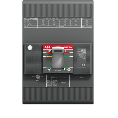 เซอร์กิตเบรกเกอร์ MCCB ABB Tmax XT3 ภาพตัวอย่างจากผู้ผลิต