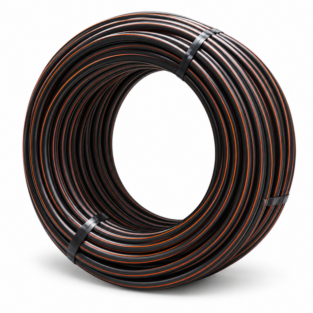 ท่อ HDPE แบบม้วนสีดำคาดส้ม ภาพประกอบประเภทสินค้า