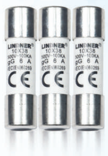 ฟิวส์กระบอก LINDNER gG-gL 10×38 และ 14×51