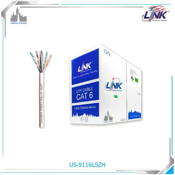 สายแลน LINK US-9116LSZH CAT 6 UTP ULTRA 600 MHz