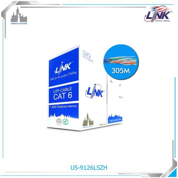 สายแลน LINK US-9126LSZH CAT 6 UTP Stranded 600 MHz