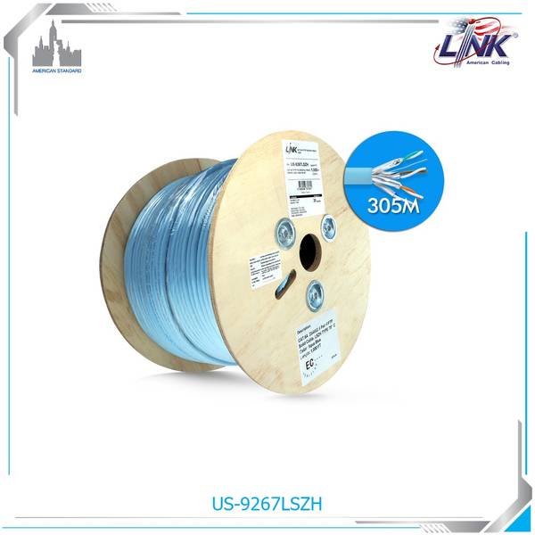 สายแลน LINK US-9267LSZH CAT 6A F/FTP XG 500 MHz