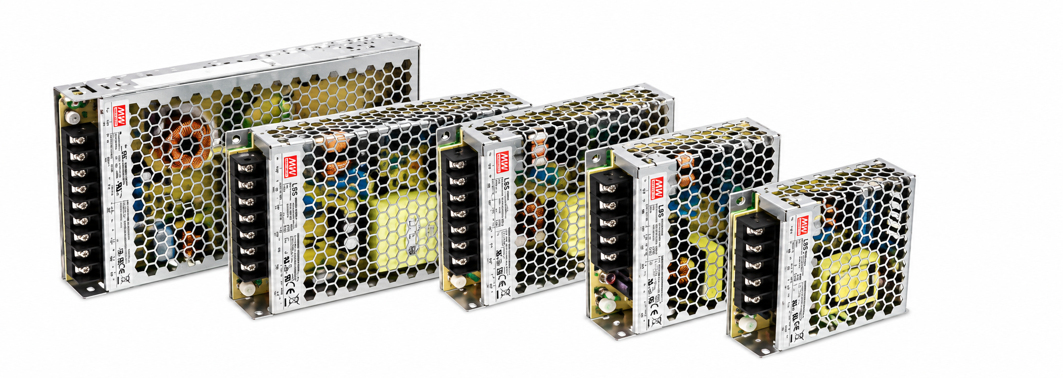 LRS Series MEAN WELL พาวเวอร์ซัพพลายแบบบาง ภาพตระกูลสินค้า