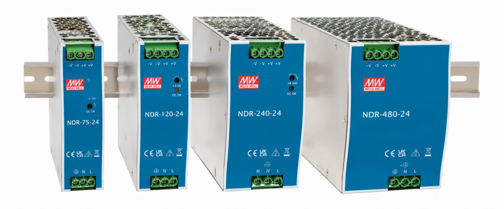 NDR Series MEAN WELL พาวเวอร์ซัพพลายราง DIN ภาพตระกูลสินค้า