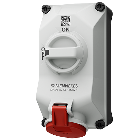 เต้ารับติดผนังพร้อมสวิตช์ DUO-interlock MENNEKES 5601406G 16A