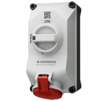 เต้ารับติดผนังพร้อมสวิตช์ DUO-interlock MENNEKES 5601406G 16A