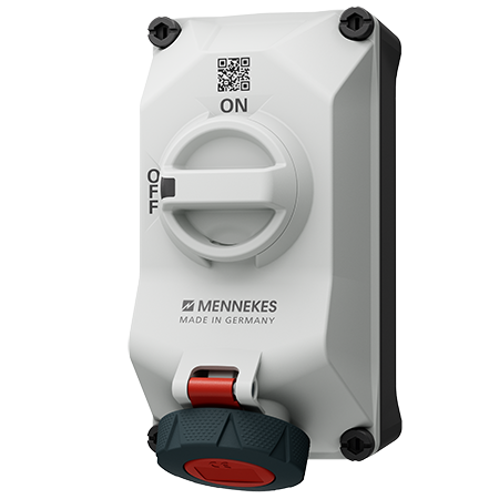 เต้ารับติดผนังพร้อมสวิตช์ DUO-interlock MENNEKES 5602406G 16A