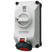 เต้ารับติดผนังพร้อมสวิตช์ DUO-interlock MENNEKES 5602406G 16A