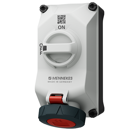 เต้ารับติดผนังพร้อมสวิตช์ DUO-interlock MENNEKES 5602506G 16A