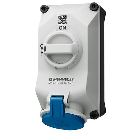 เต้ารับติดผนังพร้อมสวิตช์ DUO-interlock MENNEKES 5603306G 32A