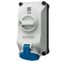 เต้ารับติดผนังพร้อมสวิตช์ DUO-interlock MENNEKES 5603306G 32A