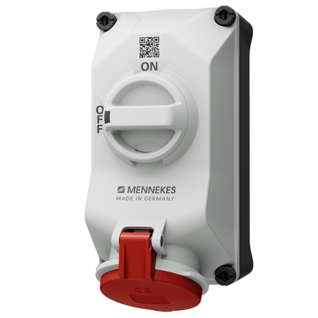 เต้ารับติดผนังพร้อมสวิตช์ DUO-interlock MENNEKES 5603406G 32A