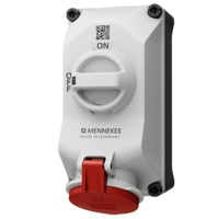 เต้ารับติดผนังพร้อมสวิตช์ DUO-interlock MENNEKES 5603406G 32A