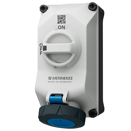 เต้ารับติดผนังพร้อมสวิตช์ DUO-interlock MENNEKES 5604306G 32A