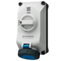 เต้ารับติดผนังพร้อมสวิตช์ DUO-interlock MENNEKES 5604306G 32A