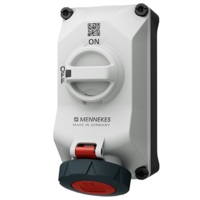 เต้ารับติดผนังพร้อมสวิตช์ DUO-interlock MENNEKES 5604406G 32A