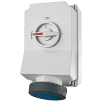 เต้ารับติดผนังพร้อมสวิตช์ DUO-interlock MENNEKES 5911A 63A
