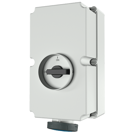 เต้ารับติดผนังพร้อมสวิตช์ DUO-interlock MENNEKES 7000 125A