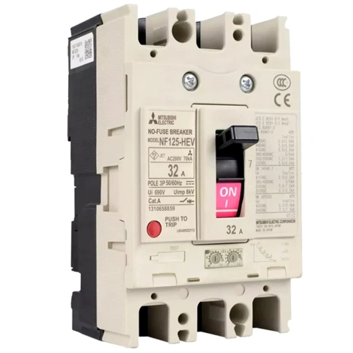 เบรกเกอร์ MCCB Mitsubishi NF125-HEV รูปจากผู้ผลิต