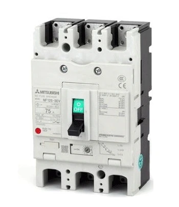 เบรกเกอร์ MCCB Mitsubishi NF125-SEV รูปจากผู้ผลิต