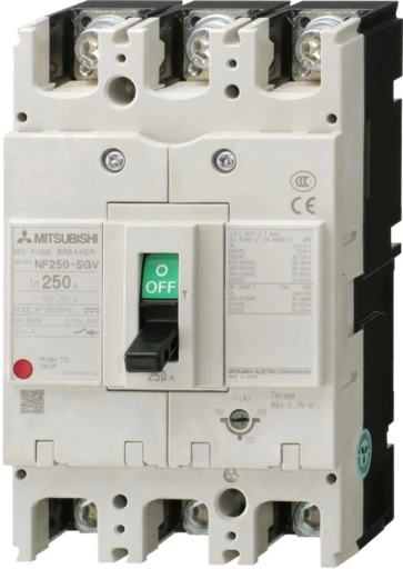 เบรกเกอร์ MCCB Mitsubishi NF160-SGV รูปจากผู้ผลิต