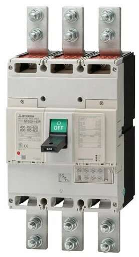 เบรกเกอร์ MCCB Mitsubishi NF800-HEW แบบ 3 ขั้ว รูปจากผู้ผลิต