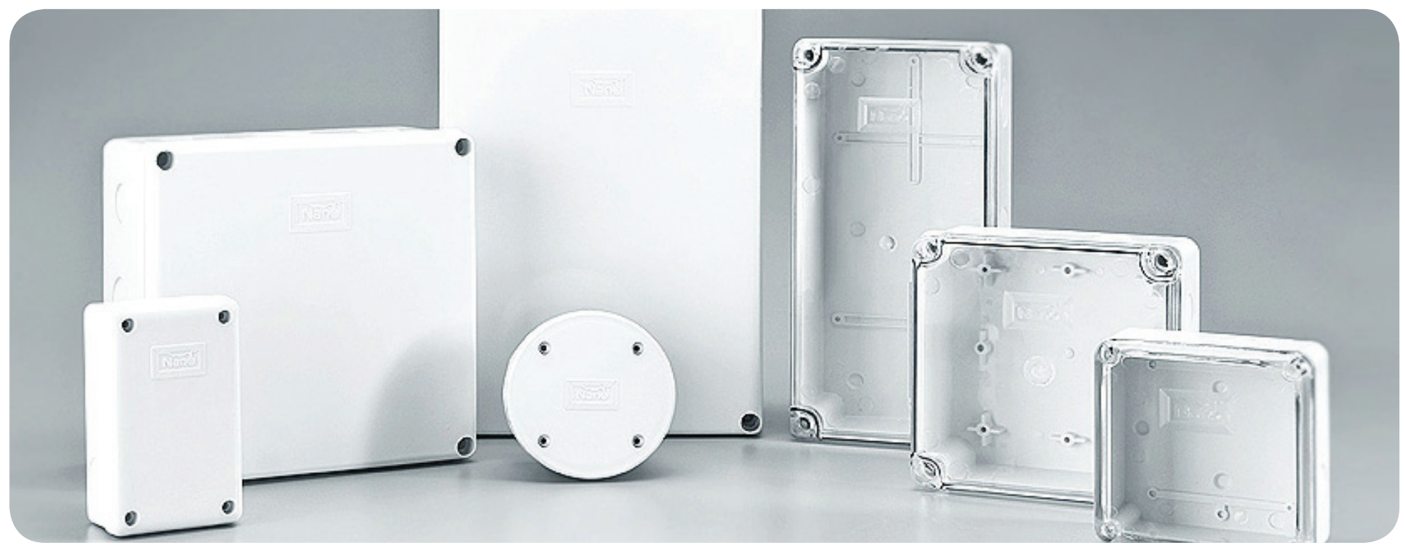 กล่องพักสายกันน้ำพลาสติก NANO 200-207 Plastic Junction Box ภาพตัวอย่างกลุ่มสินค้า