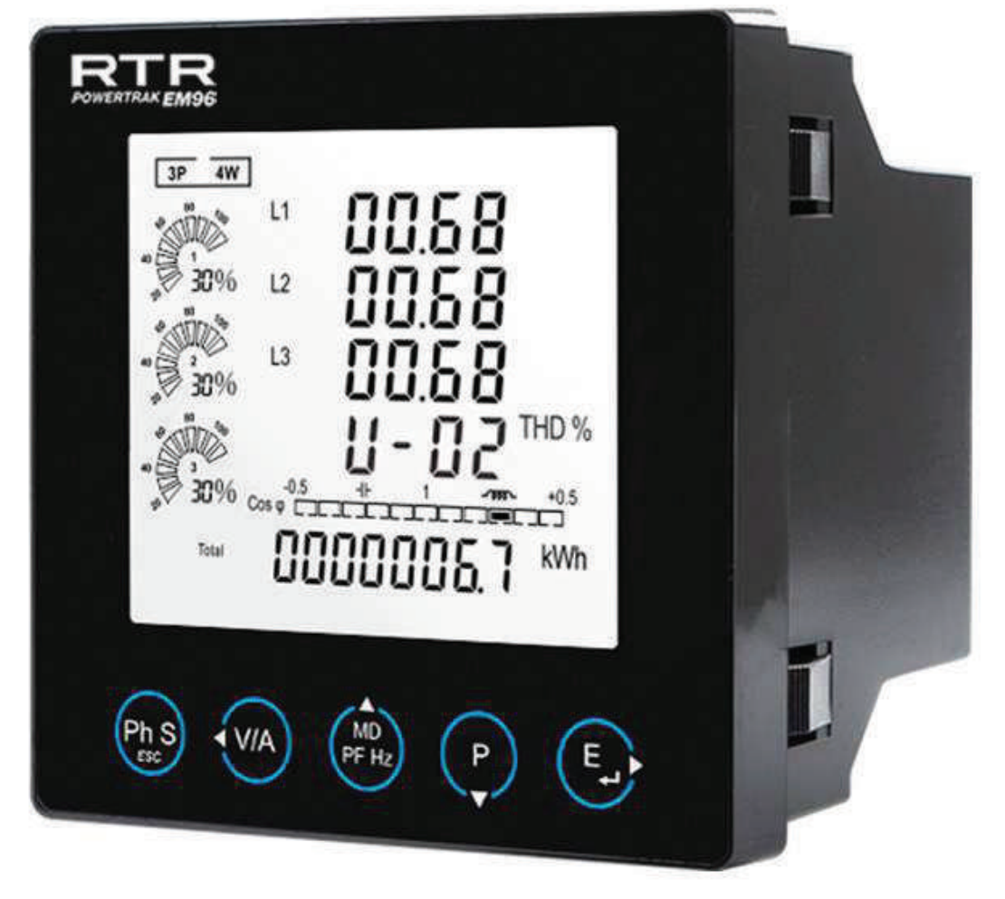 มัลติฟังก์ชันมิเตอร์ RTR Powertrak EM96