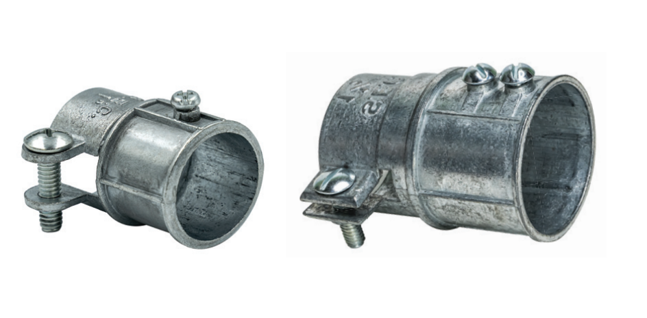 ข้อต่อจับท่อบาง - ท่ออ่อนเหล็ก SEC SEC-EFC EMT to Flexible Conduit Coupling ภาพตัวอย่างกลุ่มสินค้า
