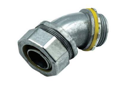 คอนเนคเตอร์ จับท่ออ่อนกันน้ำ โค้ง 45° SEC SEC-LFCN45 Liquid Tight Flexible Connector 45 Degree ภาพตัวอย่างกลุ่มสินค้า