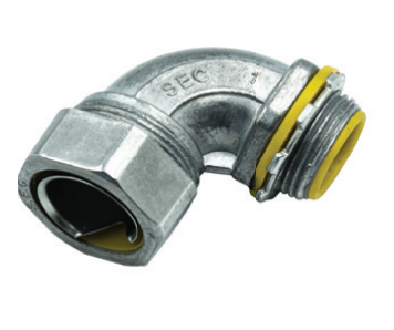 คอนเนคเตอร์จับท่ออ่อน กันน้ำ รุ่น A โค้ง 90° SEC SEC-LFCNA90 Liquid Tight Flexible Connector Type A 90 Degree ภาพตัวอย่างกลุ่มสินค้า